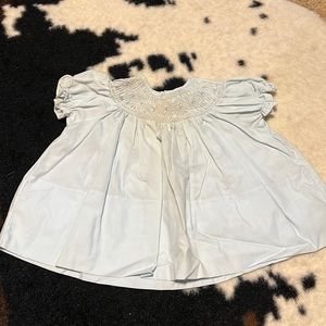 Pastel brand light blue smocked dress size 0-3 months